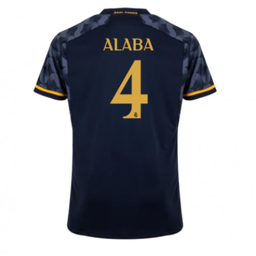 Moški Nogometni dresi Real Madrid David Alaba #4 Gostujoči 2023-24 Kratek Rokav